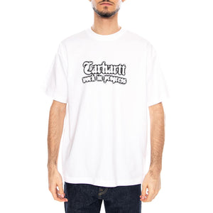 S/S World Tour T-Shirt White - Maglietta Girocollo Uomo Bianca I036236 02XX CARHARTT WIP 