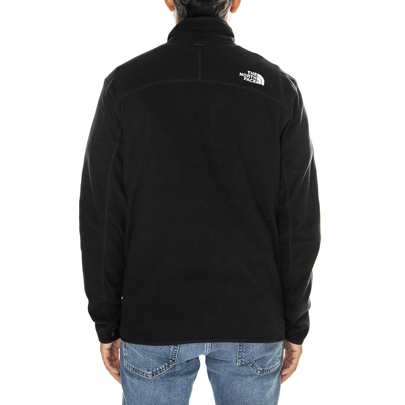 M 100 Glacier Full Zip EU TNF Black / NPF - Felpa Uomo Nera NF0A855X4H01  THE NORTH FACE 