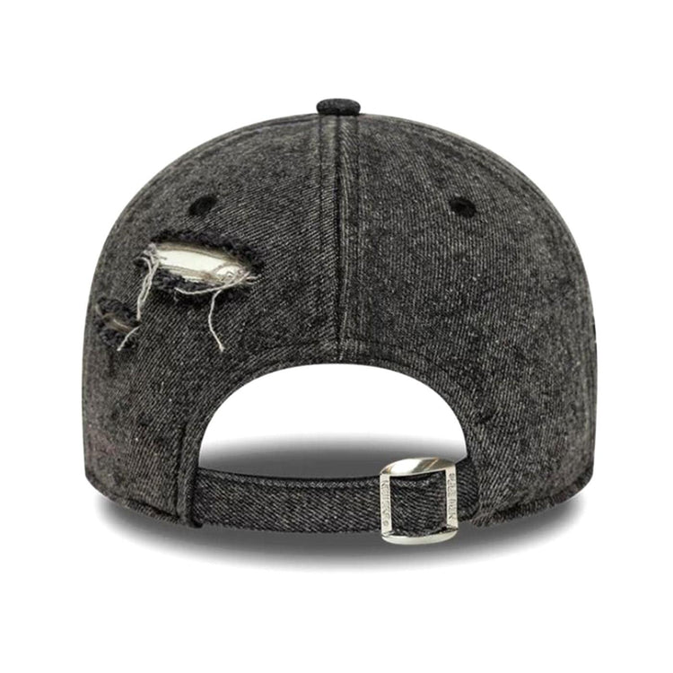 9FORTY® NEW YORK YANKEES BLACK ACID WASH DENIM - Cappellino con Visiera Denim Jeans Nero 60856239 AWD NEW ERA 
