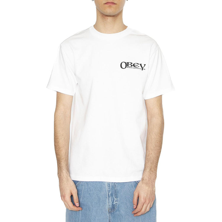 Obey Sensory Exploration Tee White - Maglietta Girocollo Uomo Bianca 165264084-WHT  OBEY 