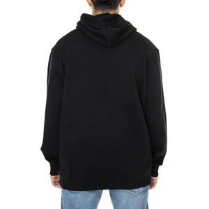 Basic Zip Through Ho Black - Felpa con Cappuccio e Zip Uomo Nera L80KSP01  LEE 