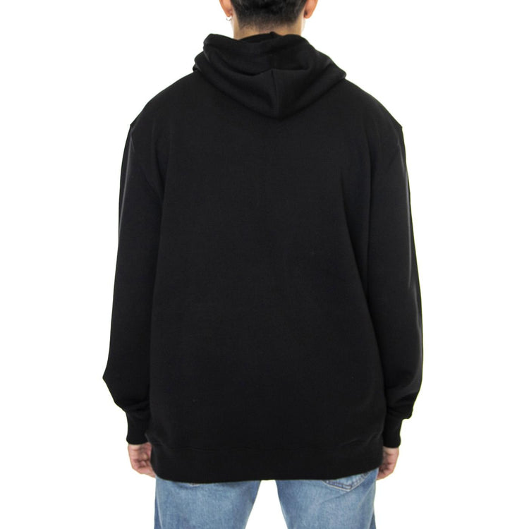 Basic Zip Through Ho Black - Felpa con Cappuccio e Zip Uomo Nera L80KSP01  LEE 