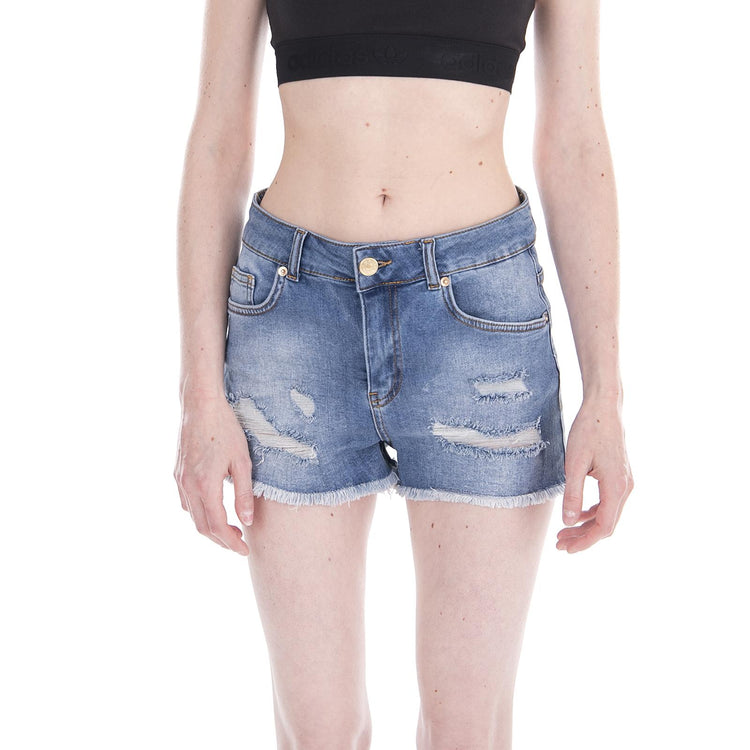 Mega - Pantaloncini Denim Jeans Donna Blu 16301M261-1002  MINIMUM 