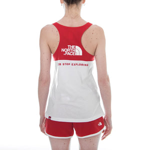 W REDBOX S/L TEE TNF WHITE/RED T93BOCLB1  THE NORTH FACE 