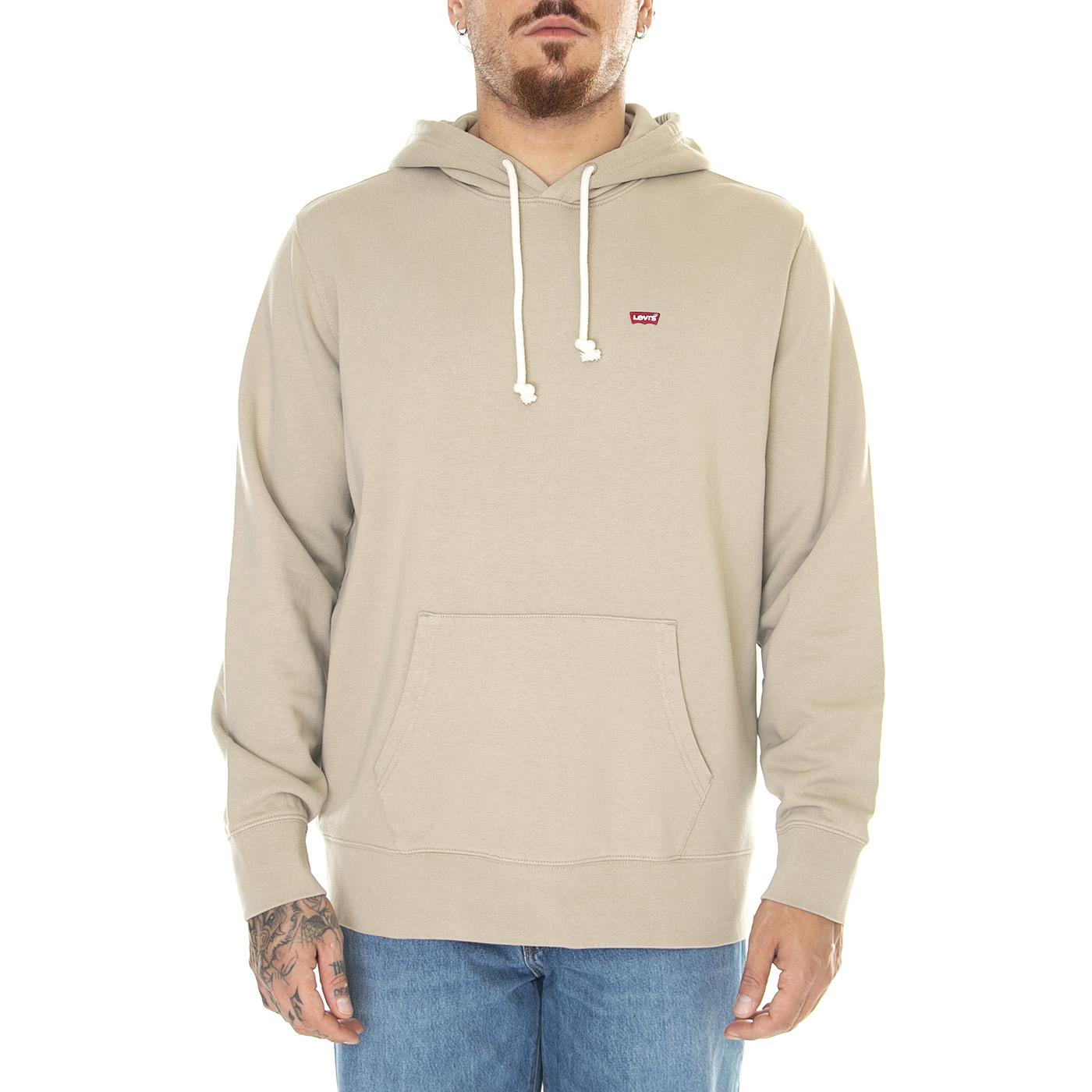 M' New Original Hoodie Silt Neutral - Felpa con Cappuccio Uomo Beige 34581-0029  LEVIS 