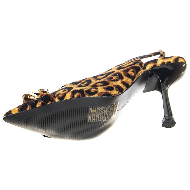 Womens Jazzily Leopard Velvet Sandals SMSJAZZILY-LEO  STEVE MADDEN 