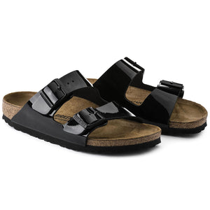 Arizona Birko Flor Sandals - Patent Black - Sandali Donna Neri - Calzata Stretta 1005292  BIRKENSTOCK 
