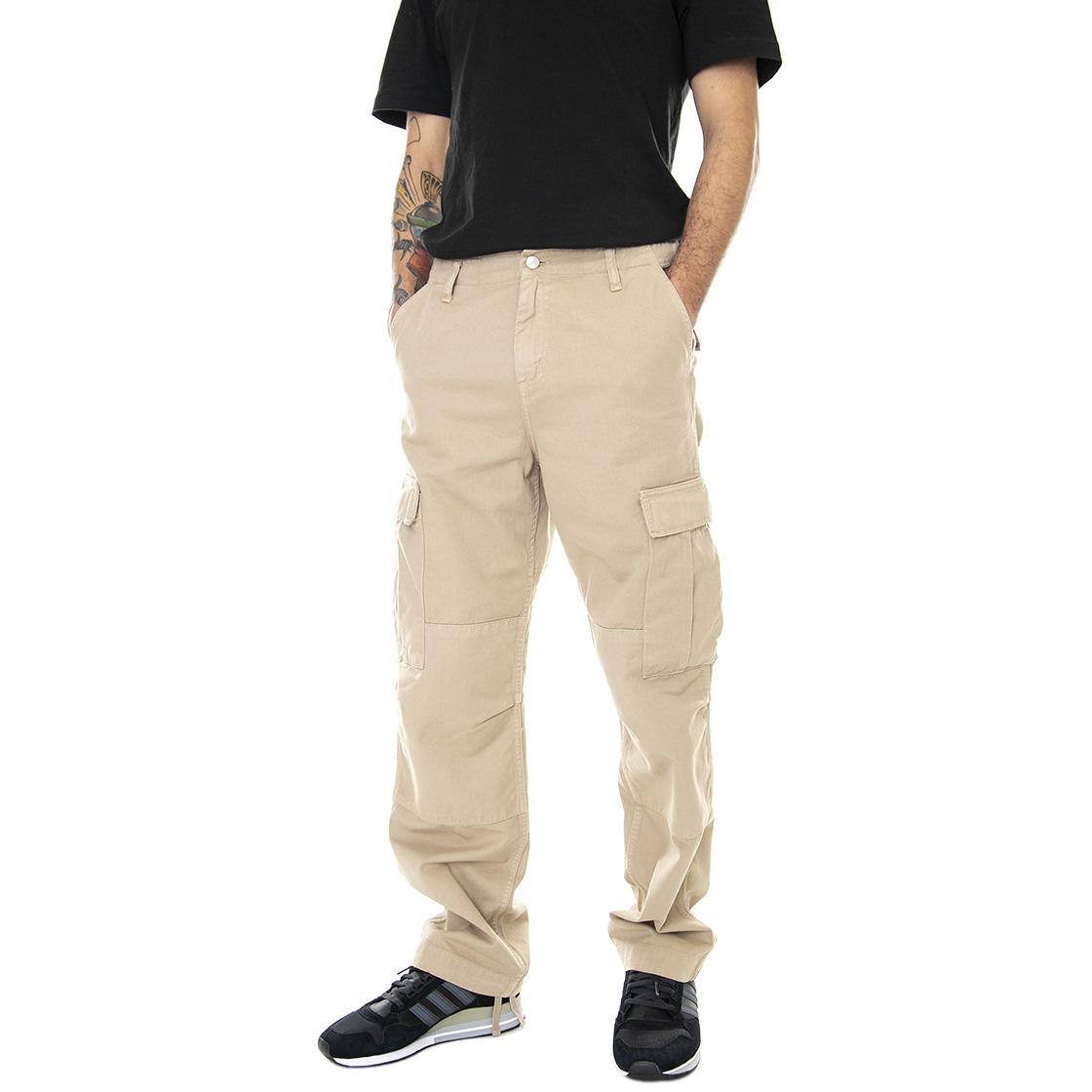 Regular Cargo Pant Wall / Garment Dyed - Pantaloni Cargo Uomo Beige I030475-G1GD  CARHARTT WIP 