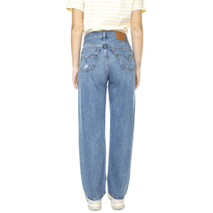 Ribcage Straight Ankle After Love Light Indigo Worn In - Pantaloni Denim Jeans Donna Blu 72693-0131  LEVIS 
