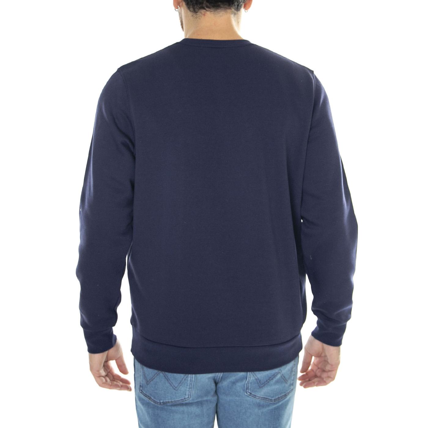 UA Essential Fleece Crew Blue Sweat - Felpa Girocollo Uomo Blu 77-1374250-410  UNDER ARMOUR 