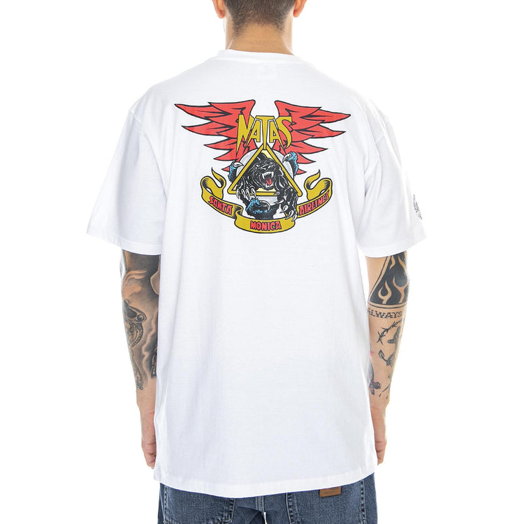  SMA Natas Panther T-Shirt White  SANTA CRUZ 