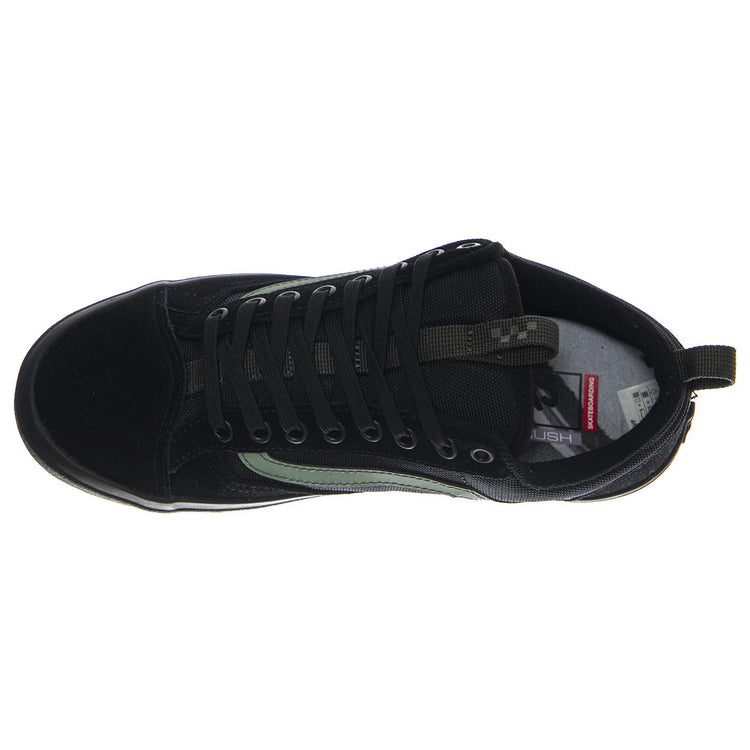 Vans Skate Old Skool 36+ Atiba Black/Dark Green - Scarpe Stringate Uomo Nere VN000D5RNLX1 . VANS 