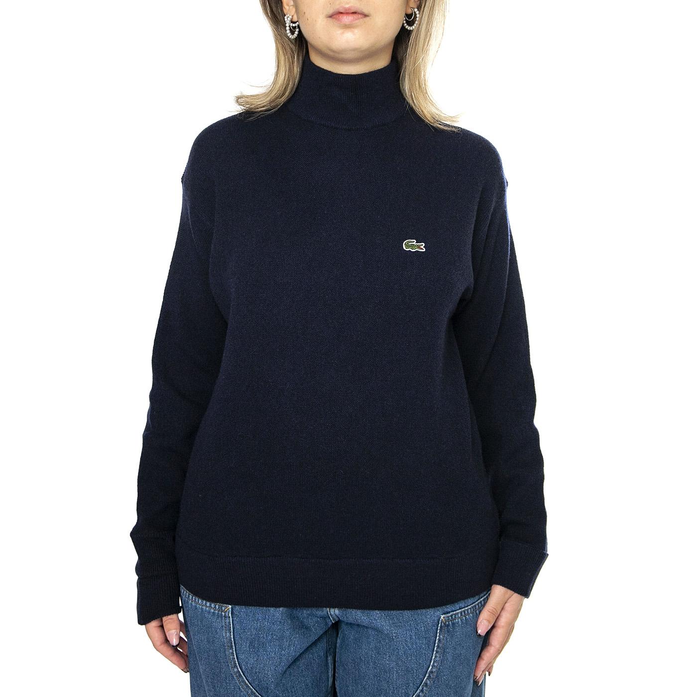Pullover AF9542-166 Turtleneck Blue - Maglione Collo Alto Donna Blu AF9542-166  LACOSTE 