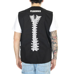 Pleasure Vest XL Spine - Giacca Smanicata Uomo Nera EK0A5BH13J61  EASTPAK 