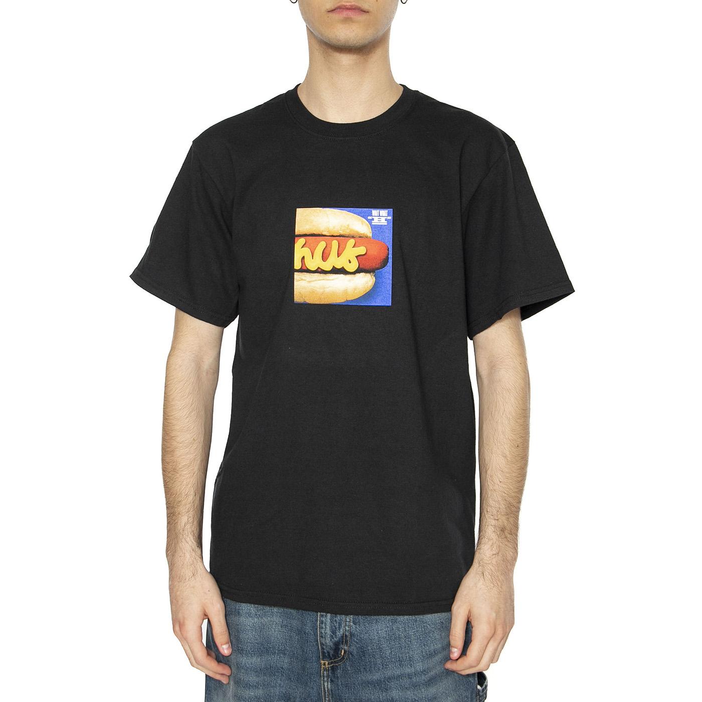 Dirty Water Dog S/S Tee - Maglietta Girocollo Uomo Nera TS01732-BLACK  HUF 