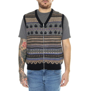 Gilber Sweater Vest Multi - Cardigan Uomo Multicolore KN00472-MULTI  HUF 