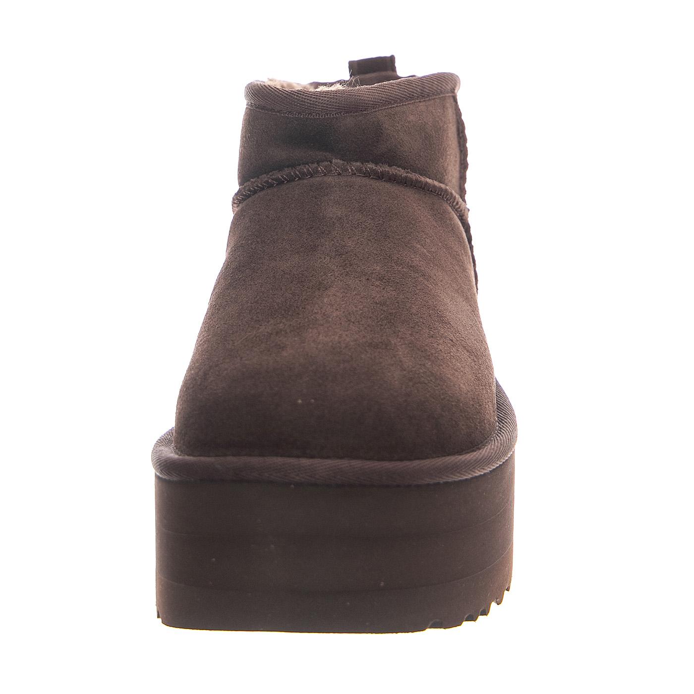 W Classic Ultra Mini Platform Burnt Cedar - Stivaletti Donna Marroni 1135092-BCDR  UGG 