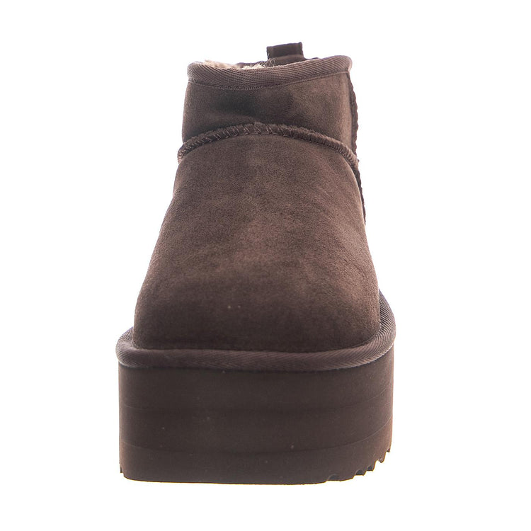 W Classic Ultra Mini Platform Burnt Cedar - Stivaletti Donna Marroni 1135092-BCDR  UGG 