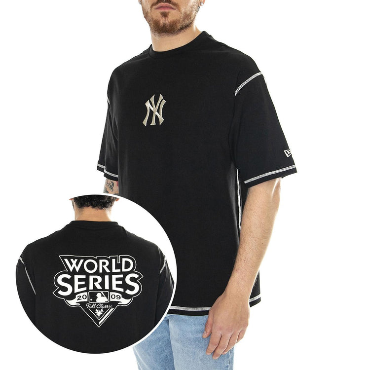MLB World Series OS Tee New York Yankees Black / Off White - Maglietta Girocollo Uomo Nera 60435451  NEW ERA 