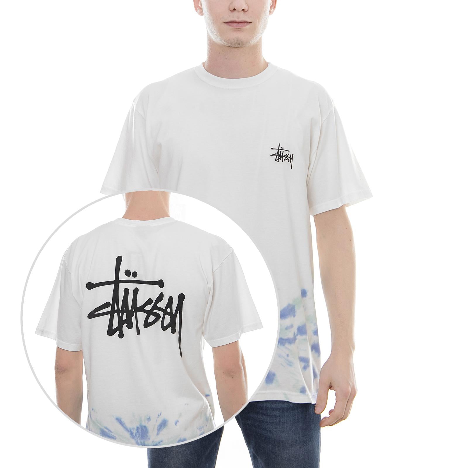 BASIC STUSSY TD TEE NATURAL/BLUE 1904251-NAT2 . STUSSY 