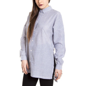 MOUNIA L/S SHIRT FADED DENIM 140840097-597  MINIMUM 