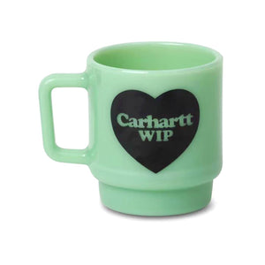 Heart Glass Mug Jade - Tazza Verde con Stampa a Contrasto I035873.970XX  CARHARTT WIP 