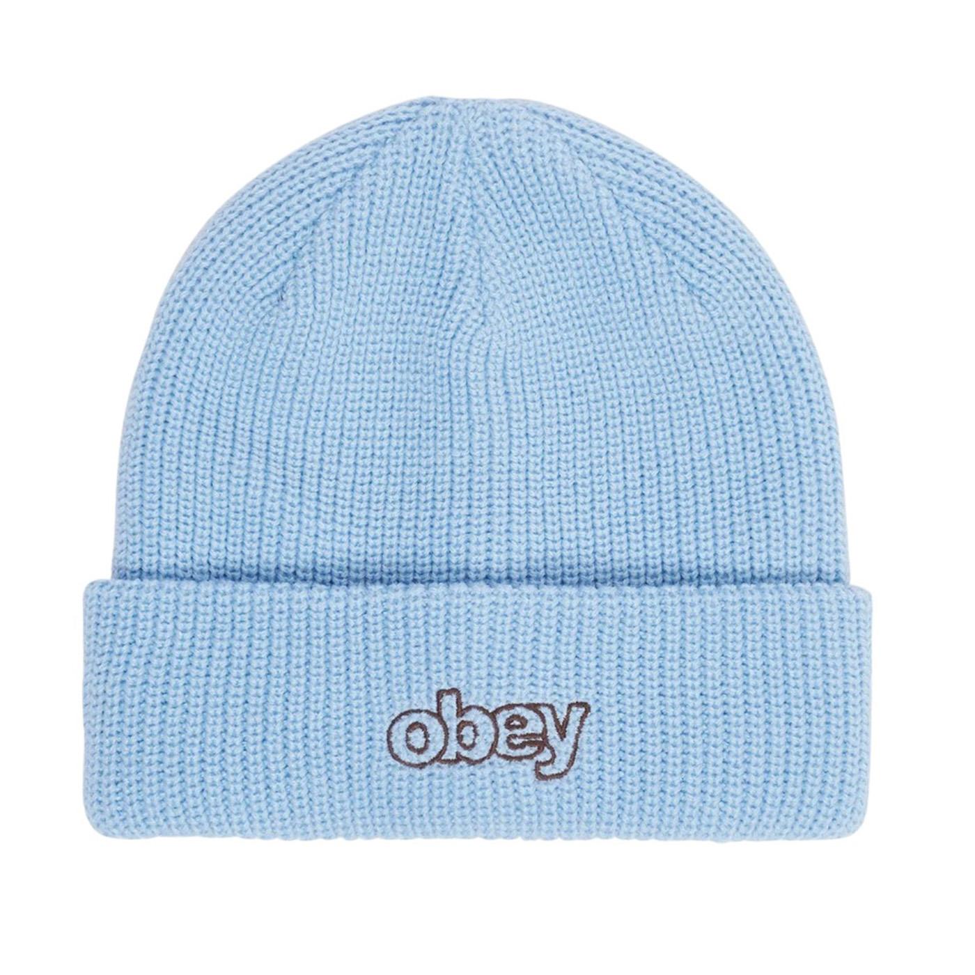 Throwback Beanie Sky - Cappellino in Maglia a Coste  Azzurro 100030209 SKY OBEY 