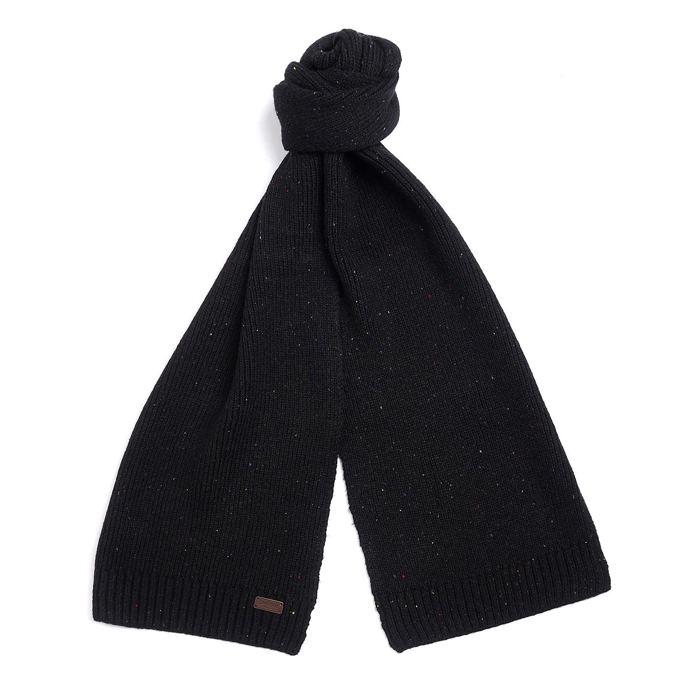 Carlton Fleck Beanie & Scarf Black - Sciarpa e Cappello Nero MGS0047-BK31-FW23  BARBOUR 