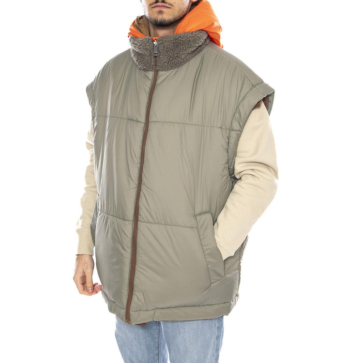 Kristian Conv Puffer Coat -- Giacca Uomo Pecan/Moss Green Reversibile con Cappuccio UGC1158696-PSG . UGG 