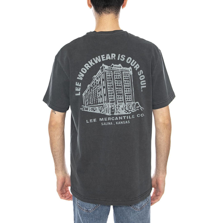 Ww Graphic Tee Washed Black -- Maglietta Girocollo Uomo Nera 112370483 . LEE 