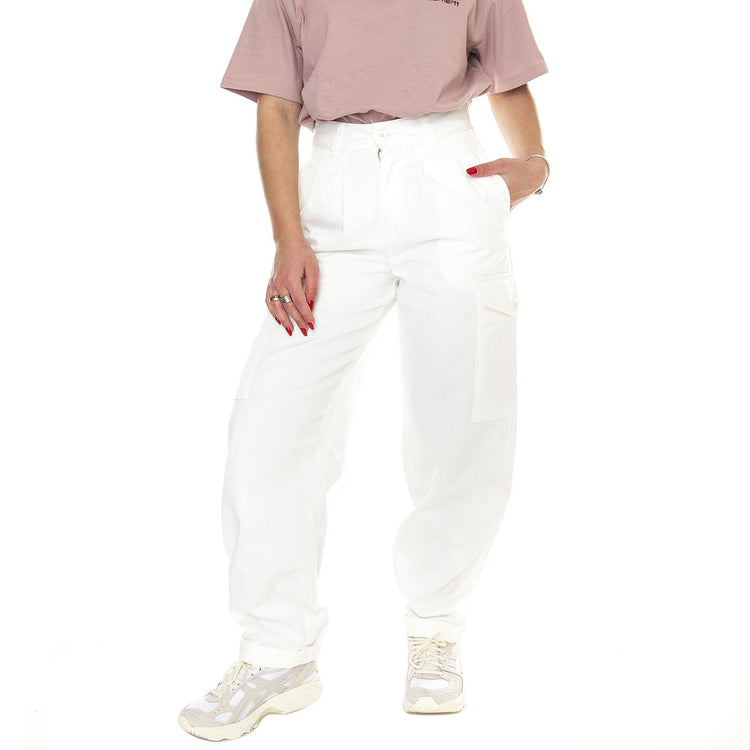 W' Collins Pant Wax /garment dyed - Pantaloni Cargo Donna Bianchi I029789.D6GD  CARHARTT WIP 