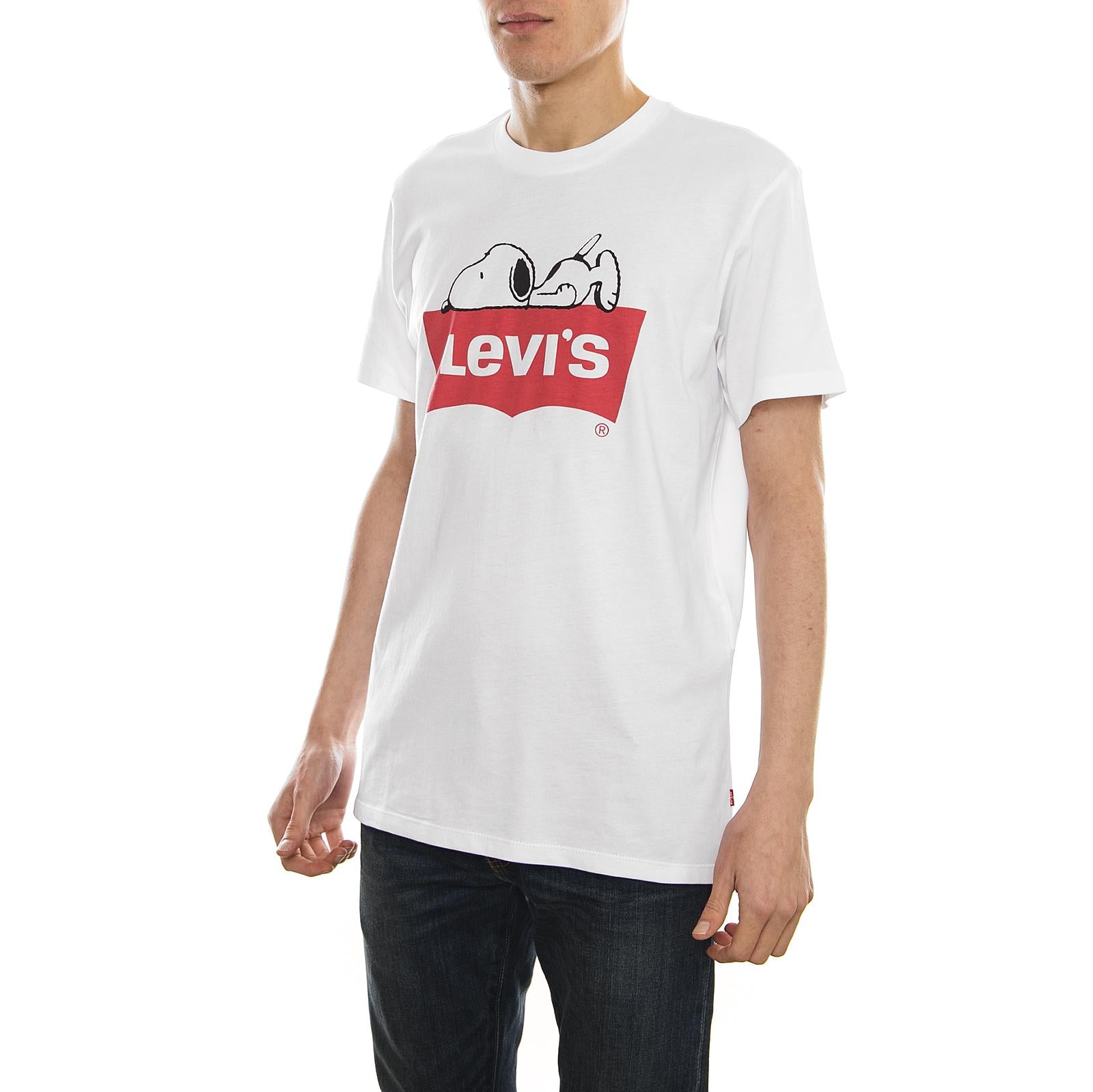 X PEANUTS Graphic Tee Snoopy Batwing White 22491-0385  LEVIS 