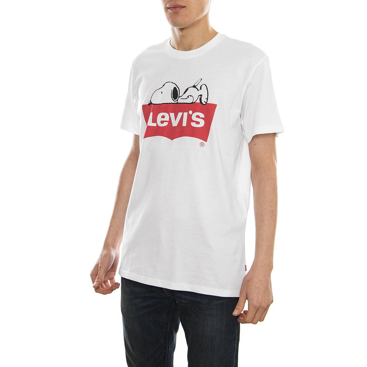 X PEANUTS Graphic Tee Snoopy Batwing White 22491-0385  LEVIS 