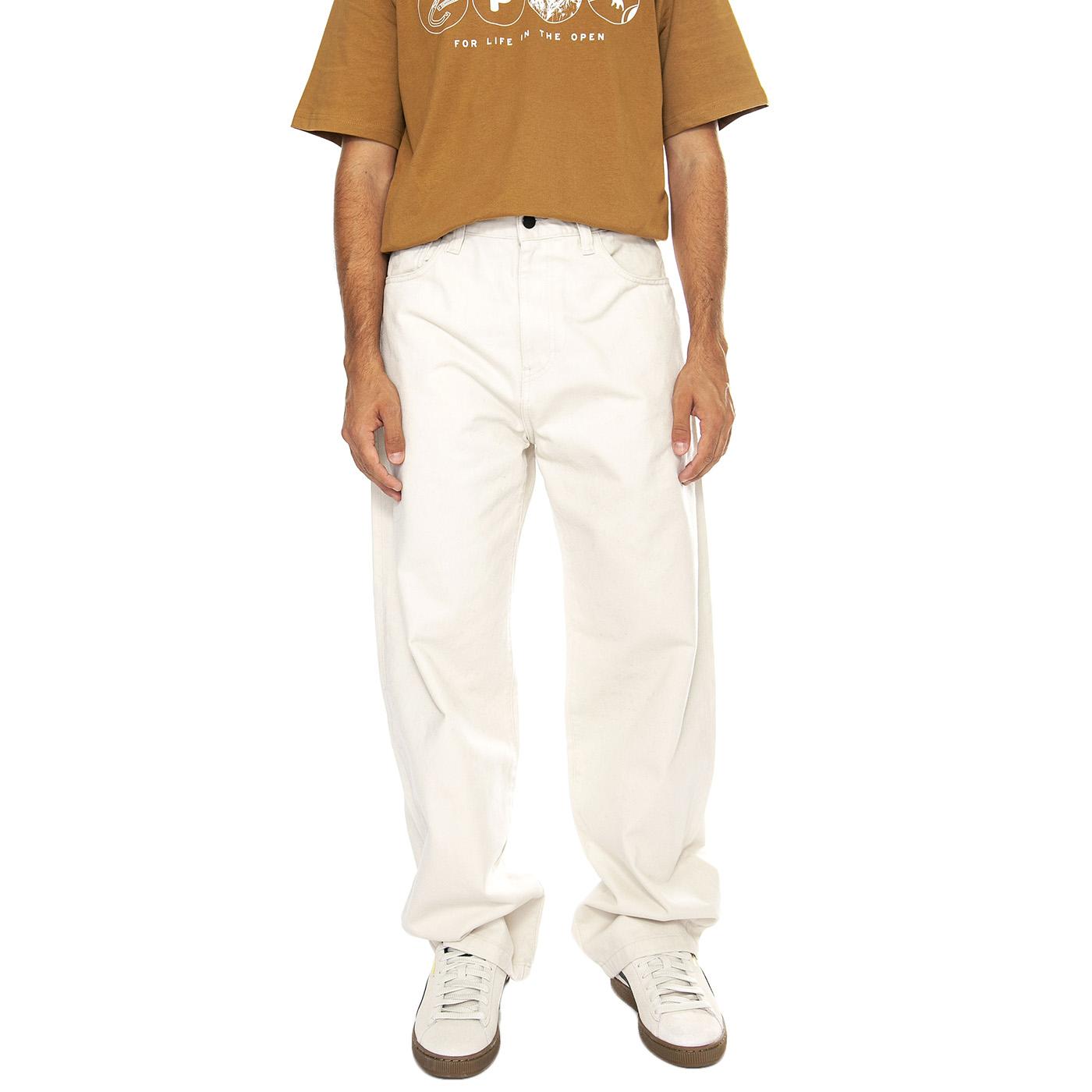 Landon Pant Moonbeam rinsed - Pantaloni Uomo Beige I033756.MOO02  CARHARTT WIP 