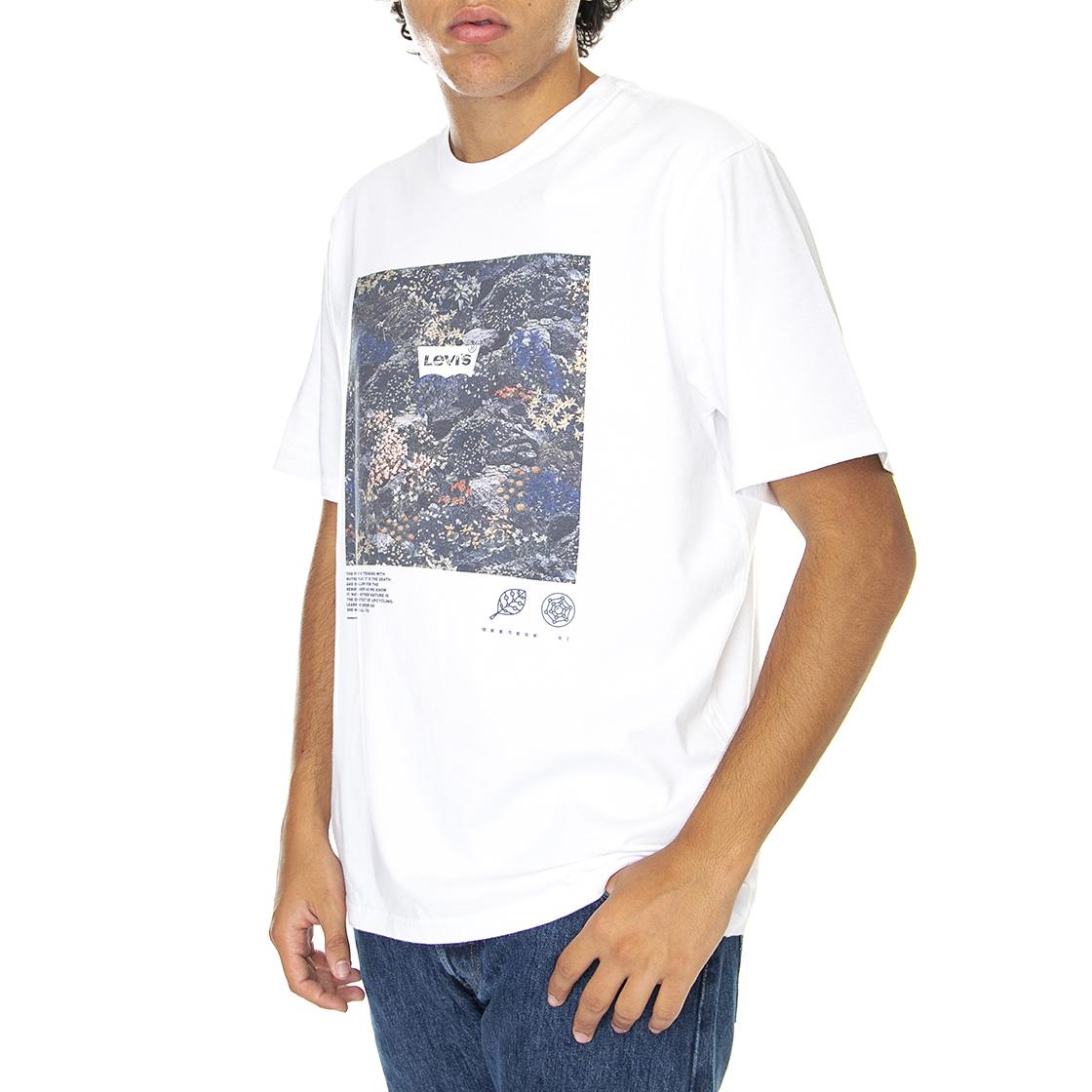 Relaxed Fit Tee Bw Decay - Maglietta Girocollo Uomo Bianca 16143-0123  LEVIS 