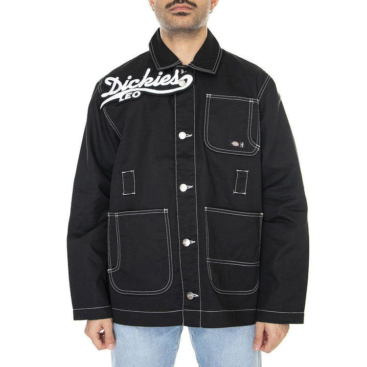 Leo x Dickies Jacket Black - Giacca Estiva Uomo Nera DK0A4XXOBLK1  DICKIES 