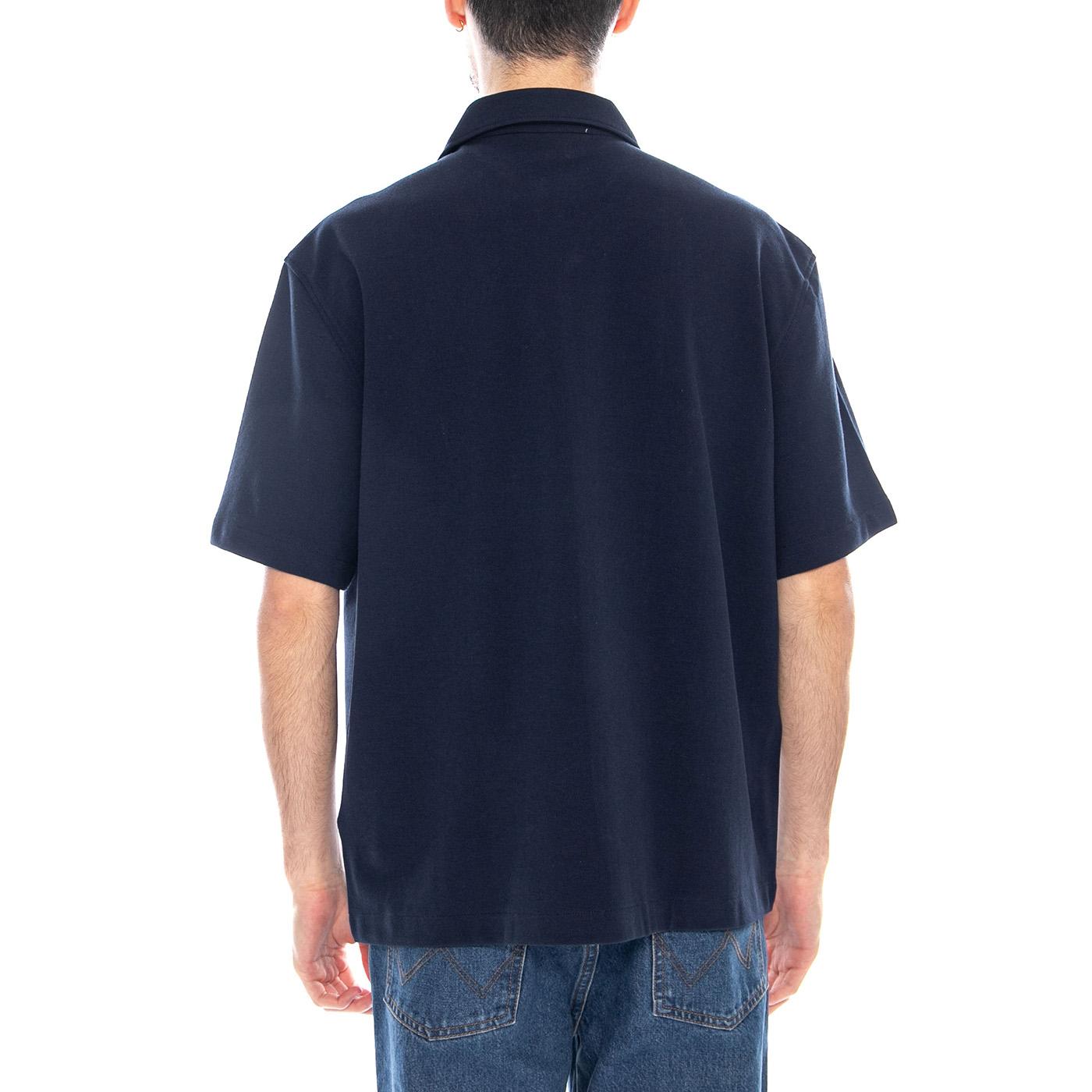 CAMICIA M/C - Camicia Maniche Corte Uomo Blu CH2347 166 LACOSTE 
