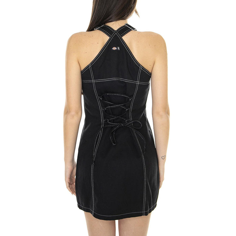 W' LEO x DICKIES Dess Black - Abito Donna Nero DK0A4XXQBLK1  DICKIES 