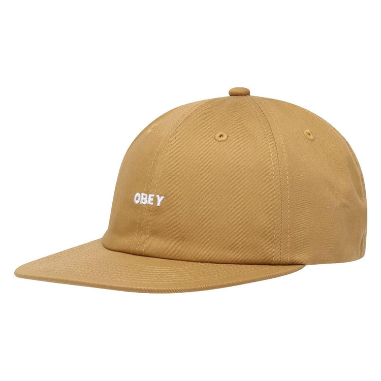 Bold Twill 6 Panel Strapback Brown Butter - Cappellino con Visiera Marrone 100580302-BRN  OBEY 
