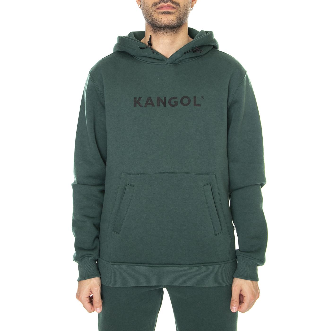 Essential Pine - Felpa con Cappuccio Uomo Verde KAF22UHDS102-133  KANGOL 