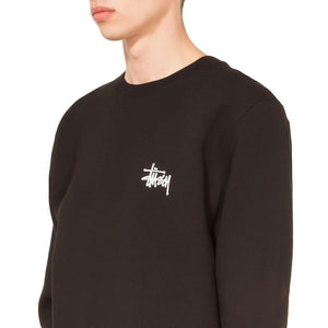 BASIC STUSSY CREW BLACK 1914181-BLACK  STUSSY 