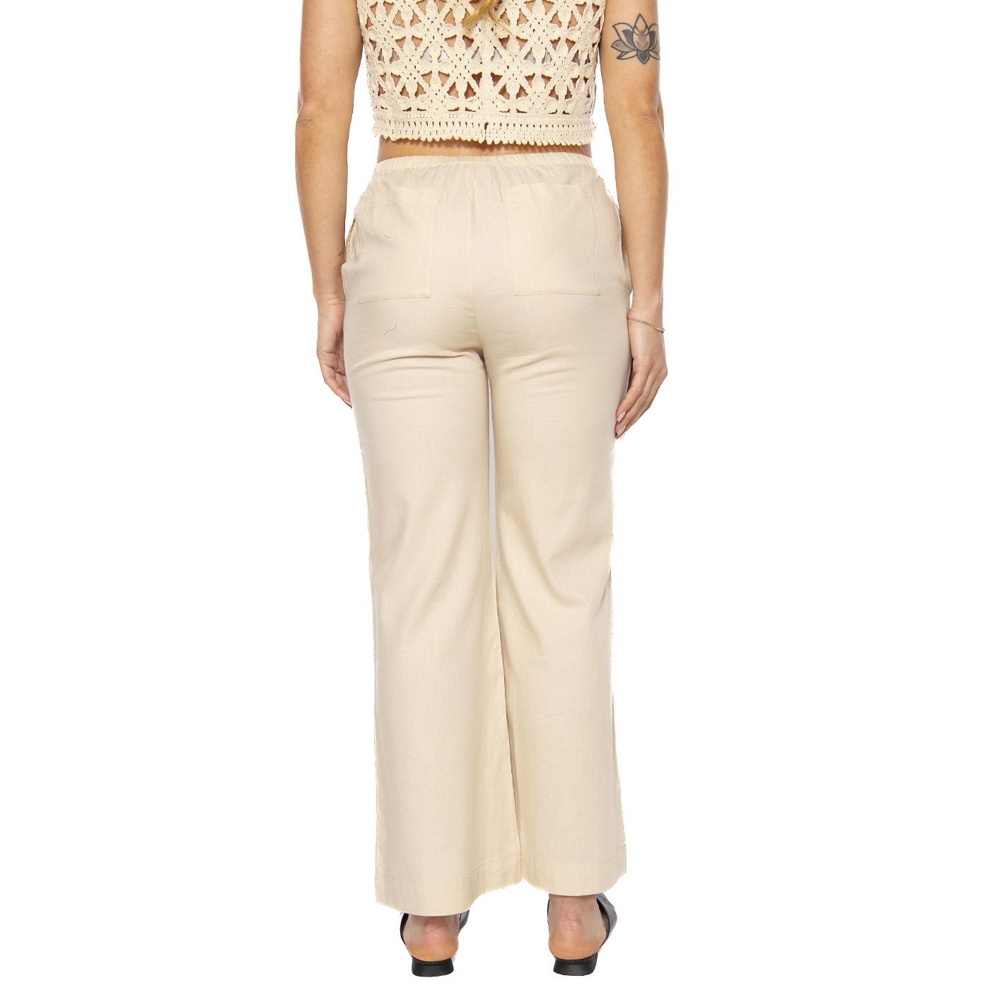 Marygold Brigitte Pants Ecru - Pantaloni Donna Beige WPT00223-ECRU  THINKING 