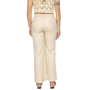 Marygold Brigitte Pants Ecru - Pantaloni Donna Beige WPT00223-ECRU  THINKING 