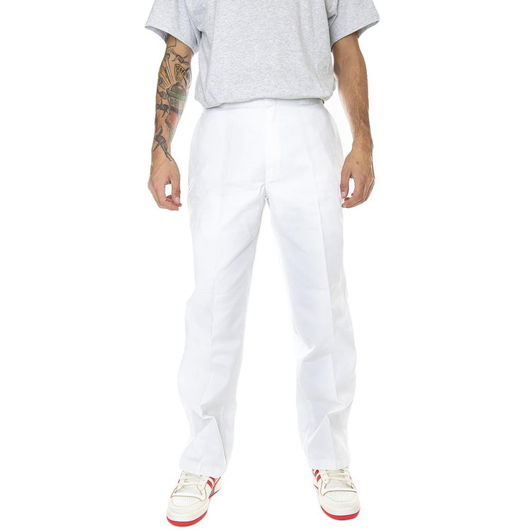 874 Work Pant Rec White - Pantaloni Chino Uomo Bianchi DK0A4XK6WHX1  DICKIES 