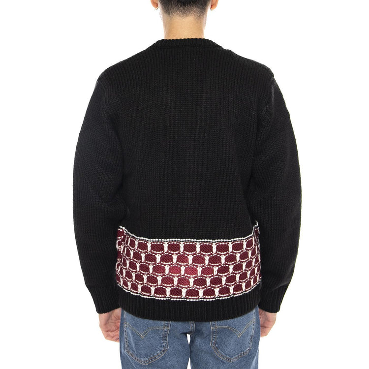 Kei Cardigan Black / Multi -- Cardigan Uomo Nero / Multicolore 151010039 BKM OBEY 
