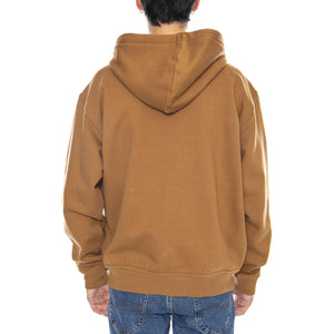 THRASHER x DICKIES Zip Through Brown Duck - Felpa con Cappuccio Uomo Marrone DK0A887J0BD1  DICKIES 