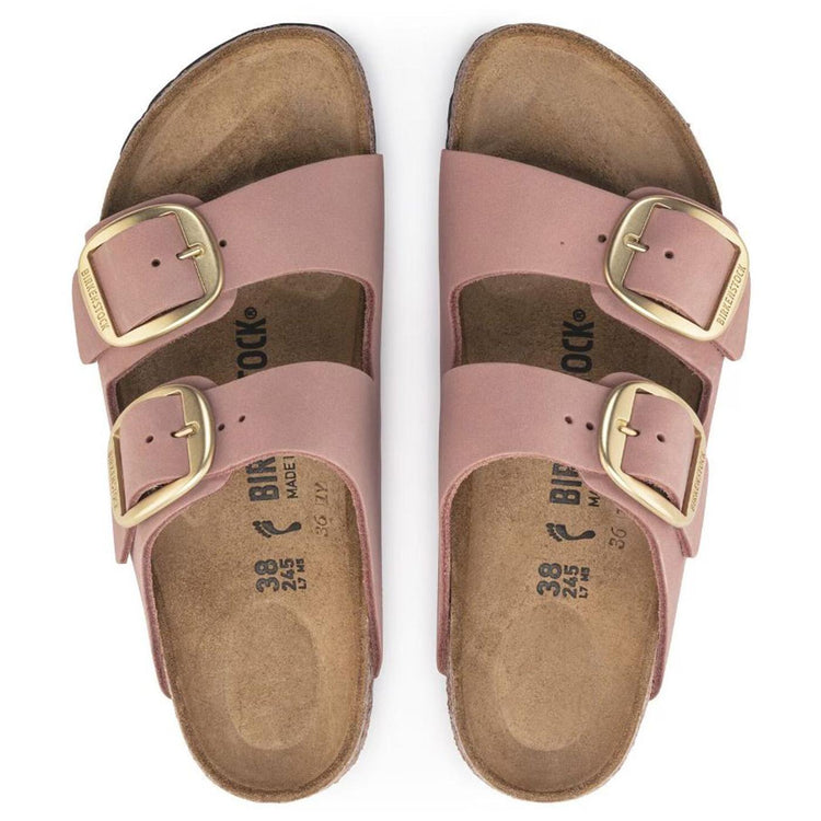 Arizona Big Buckle old rose Nubuck Leather - Sandali Donna Rosa 1024074  BIRKENSTOCK 