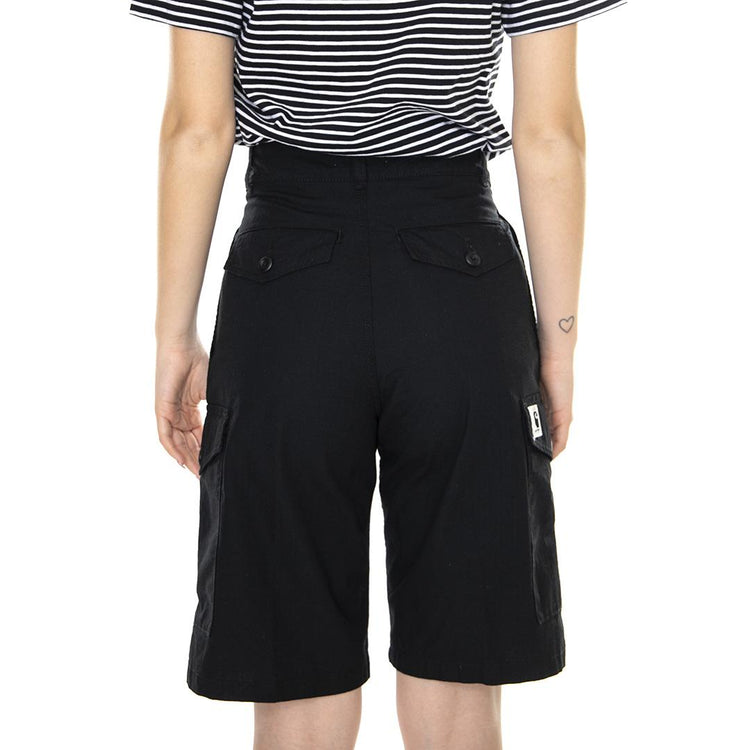 W' Collins Short Black Rinsed - Bermuda Donna Neri I031566-8902  CARHARTT WIP 