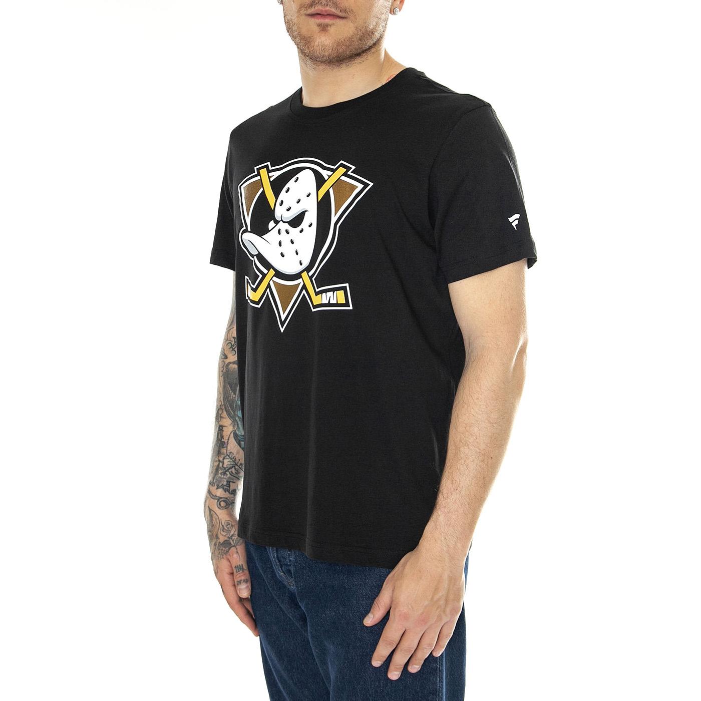 Anaheim Ducks Primary Logo Graphic T-Shirt black - Maglietta Girocollo Uomo Nera 108M-127A-2BD-6GZ  FANATICS 