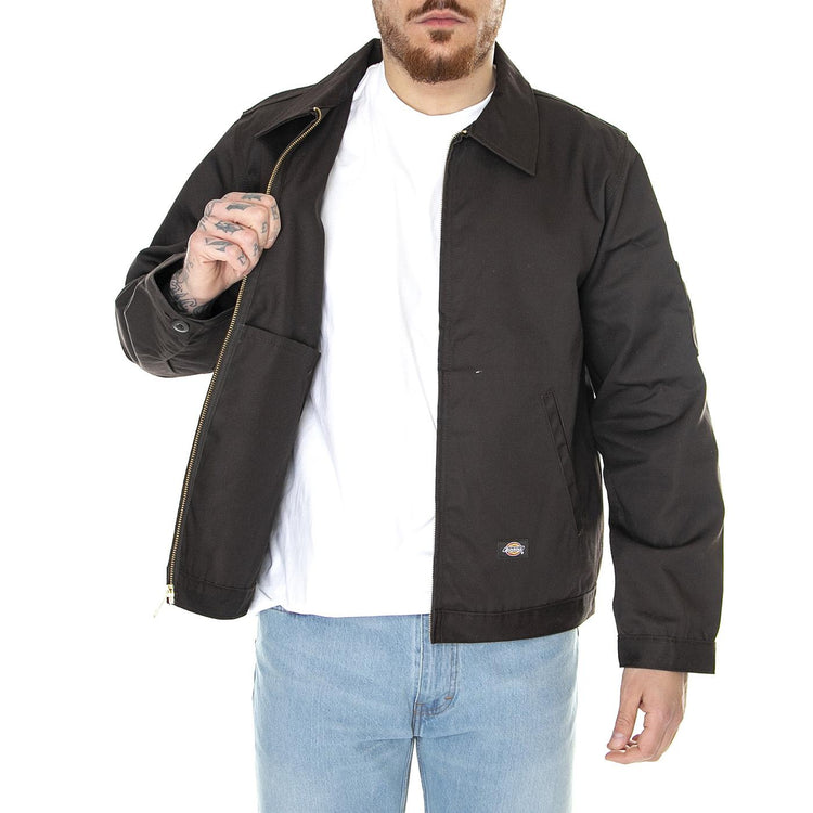 Eisenhower Dark Brown Jacket - Giacca Estiva Uomo Marrone DK0A4Y6UDBX1  DICKIES 